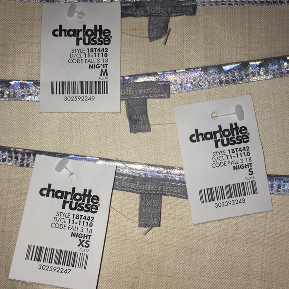 New Charlotte Russe Sexy Padded Crop Top Bra - Picture 5 of 6